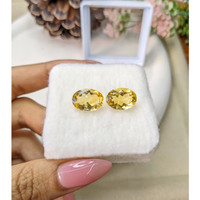 9.21 Ct.Tw.Total Carat Weight Citrine Pair from Brazil Life Style
