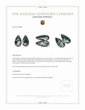 90.34 Ct.Tw.Total Carat Weight Cabochon Boulder Opal Pair from Australia Appraisal