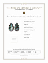 90.34 Ct.Tw.Total Carat Weight Multi Color Cabochon Opal Pair from Australia Scan Report