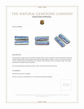 60.63 Ct.Tw.Total Carat Weight Cabochon Boulder Opal Pair from Australia Appraisal