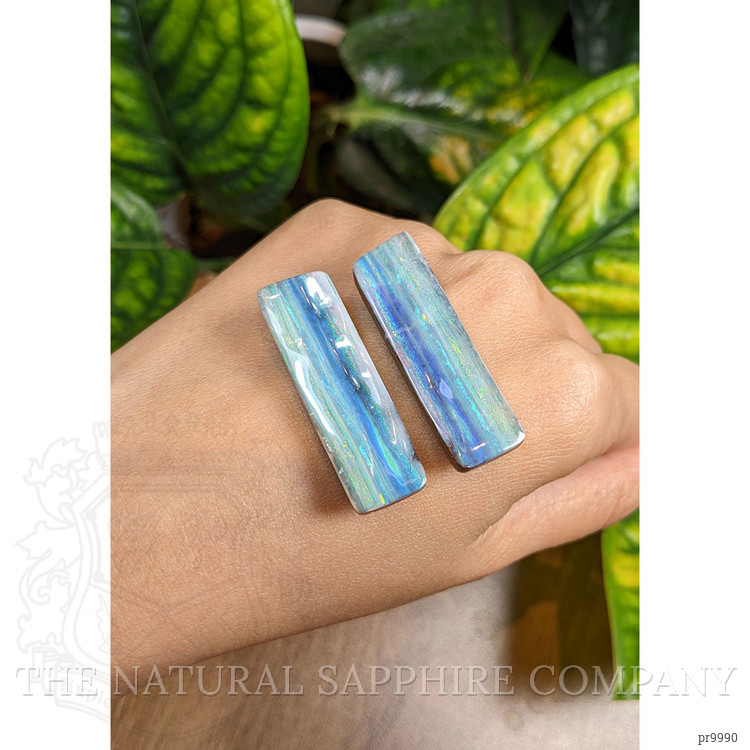 60.63 Ct.Tw. Cabochon Boulder Opal Pair from Australia