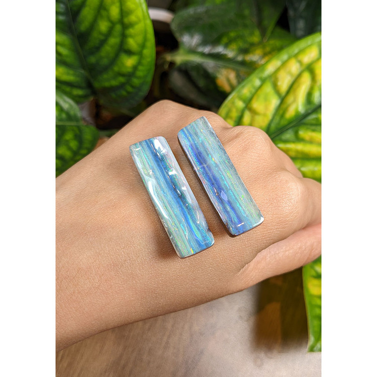 60.63 Ct.Tw. Cabochon Opal Pair from Australia