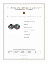 21.77 Ct.Tw.Total Carat Weight Multi Color Cabochon Boulder Opal (Ironstone Opal) Pair from Australia Scan Report