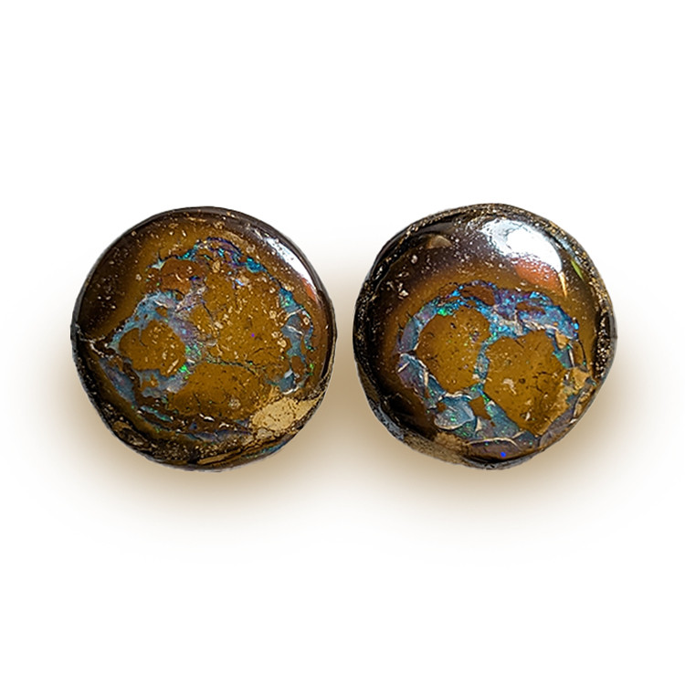 25.79 Ct.Tw. Cabochon Opal Pair from Australia