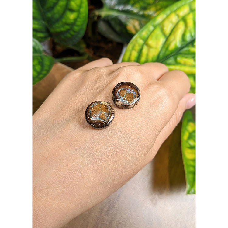 25.79 Ct.Tw. Cabochon Opal Pair from Australia