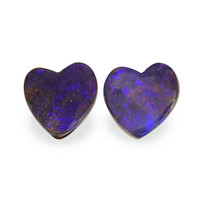 30.75 Ct.Tw.Total Carat Weight Black Opal Pair from Australia Video