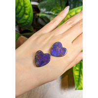 30.75 Ct.Tw.Total Carat Weight Cabochon Black Opal Pair from Australia Life Style