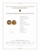 13.13 Ct.Tw.Total Carat Weight Boulder Opal Pair from Australia Scan Report