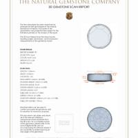 13.13 Ct.Tw.Total Carat Weight Cabochon Boulder Opal Pair from Australia 3 D Scan Report