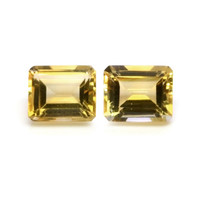 8.62 Ct.Tw.Total Carat Weight Citrine Pair from Brazil Video