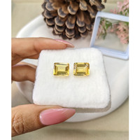 8.62 Ct.Tw.Total Carat Weight Citrine Pair from Brazil Life Style