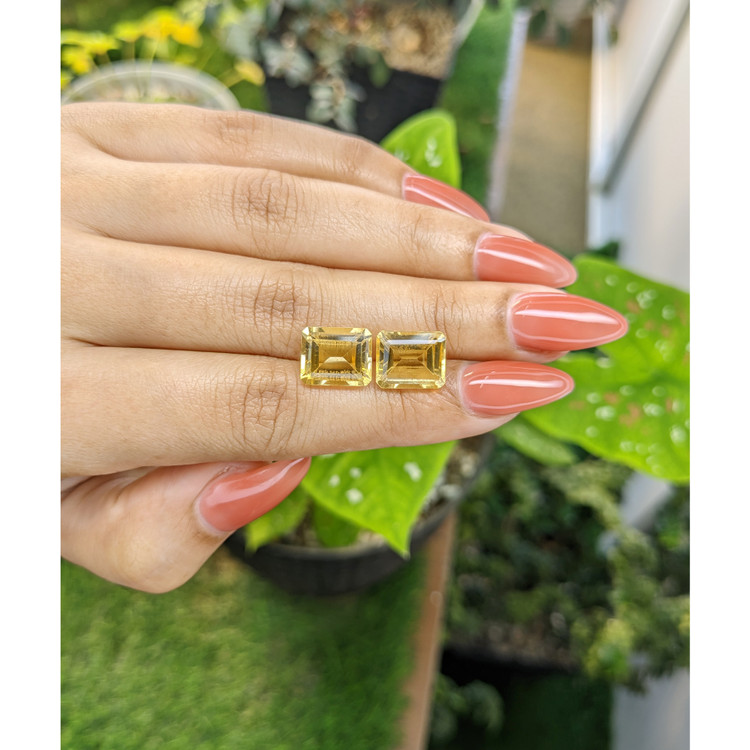 8.62 Ct.Tw. Citrine Pair from Brazil