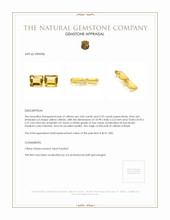 7.53 Ct.Tw.Total Carat Weight Citrine Pair from Brazil Appraisal