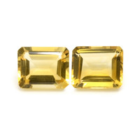 7.53 Ct.Tw.Total Carat Weight Citrine Pair from Brazil Video