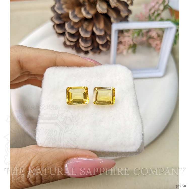 7.53 Ct.Tw. Citrine Pair from Brazil