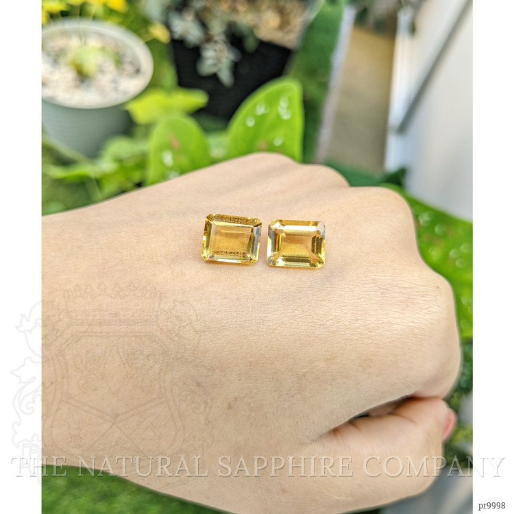 7.53 Ct.Tw. Citrine Pair from Brazil