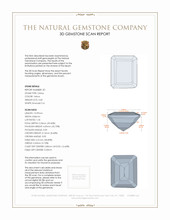 7.53&nbsp;Ct.Tw.Total Carat Weight Citrine Pair from Brazil 3 D Scan Report