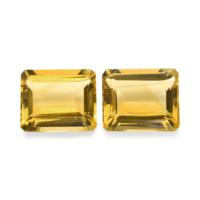 8.05 Ct.Tw.Total Carat Weight Citrine Pair from Brazil Video