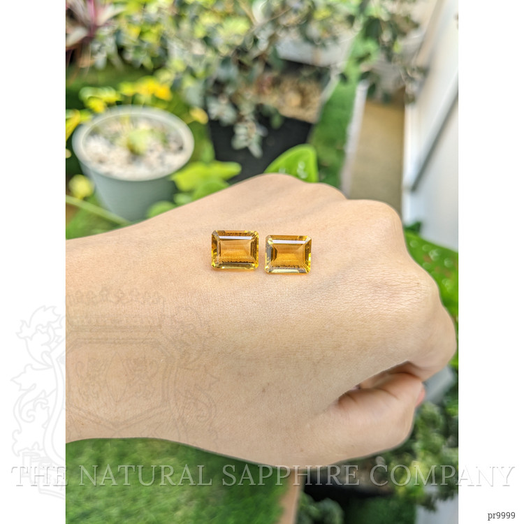 8.05 Ct.Tw. Citrine Pair from Brazil