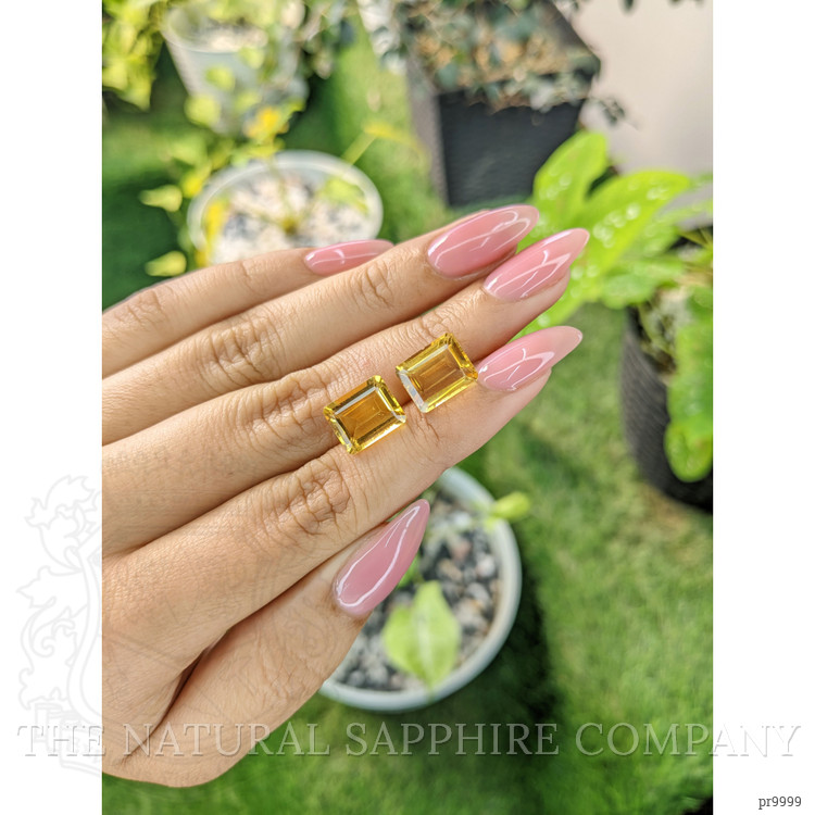 8.05 Ct.Tw. Citrine Pair from Brazil