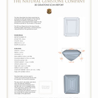 8.05 Ct.Tw.Total Carat Weight Citrine Pair from Brazil 3 D Scan Report