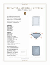 8.05&nbsp;Ct.Tw.Total Carat Weight Citrine Pair from Brazil 3 D Scan Report