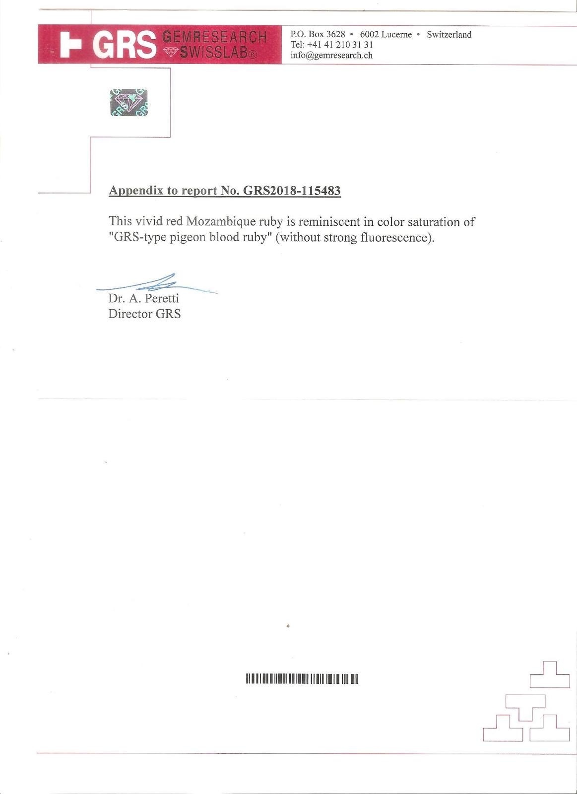 4.10 Ct. Ruby from Mozambique