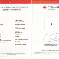 1.07 Ct. Ruby from Mozambique Scan Report