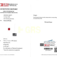3.01 Ct. Ruby from Mozambique Scan Report