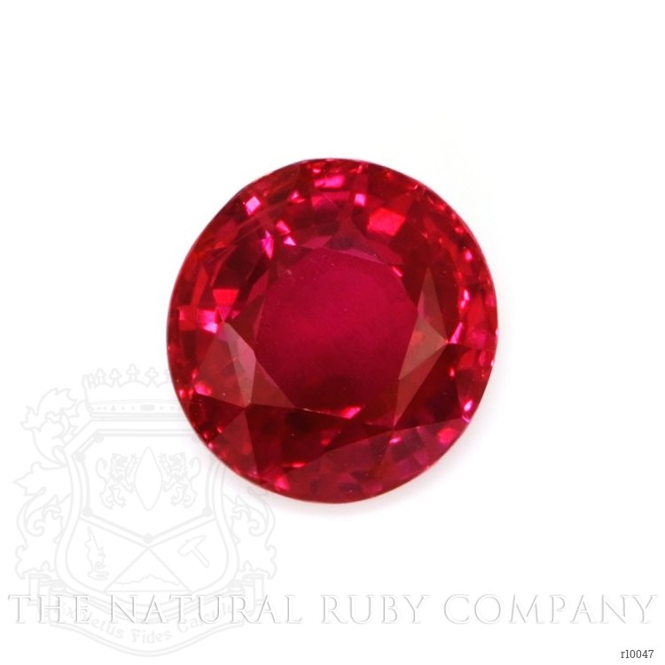 Three Stone Ruby Ring 1.54 Ct., Platinum 950