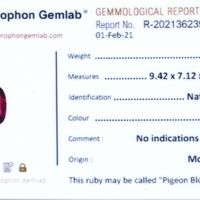 2.24 Ct. Ruby from Madagascar Scan Report
