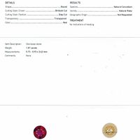 1.07 Ct. Ruby from Mozambique Scan Report