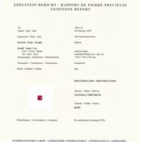 2.63 Ct. Ruby from Mozambique Scan Report