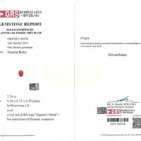 2.26 Ct. Ruby from Mozambique Scan Report