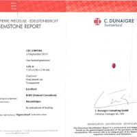 1.01 Ct. Ruby from Mozambique Scan Report