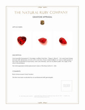 1.54 Ct. Ruby from Mozambique Appraisal