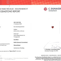 1.54 Ct. Ruby from Mozambique Scan Report