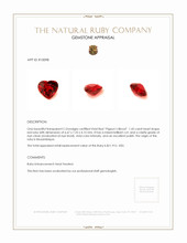1.43 Ct. Ruby from Mozambique Appraisal