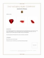 0.75 Ct. Ruby from Mozambique Appraisal