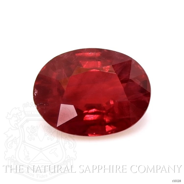 Halo Ruby Pendant 1.12 Ct., 14K White Gold