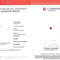 1.51 Ct. Ruby from Mozambique Scan Report