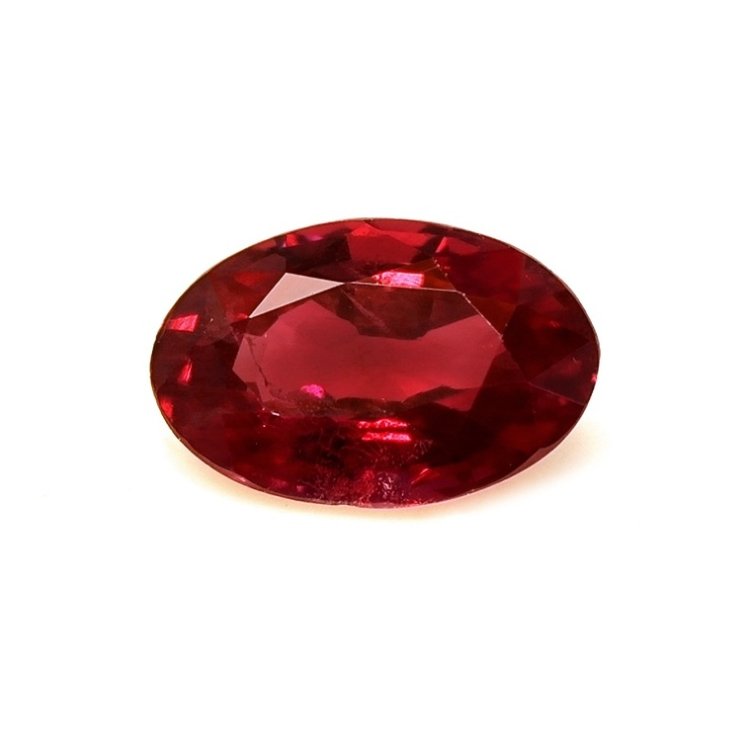 0.78 cts Natural Burma Ruby Loose Gemstone Oval Cut popular