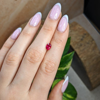 1.05 Ct. Pinkish Red Ruby from Burma (Myanmar) Life Style