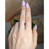 1.05 Ct. Pinkish Red Ruby from Burma (Myanmar) Life Style