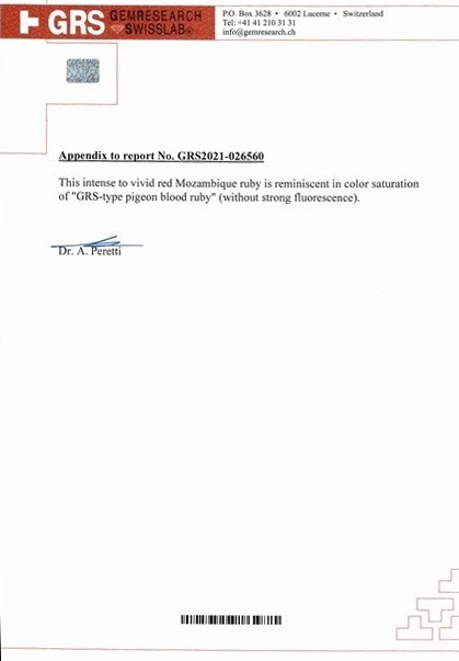 1.13 Ct. Ruby from Mozambique