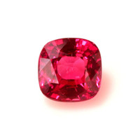 Pave Ruby Ring 1.02 Ct., 14K White Gold Combination Stone