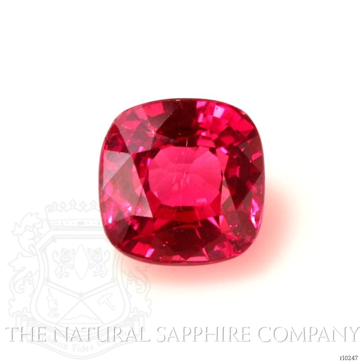 Pave Ruby Ring 1.02 Ct., 14K White Gold