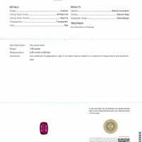 1.09 Ct. Ruby from Mozambique Scan Report