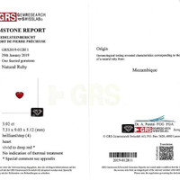 3.02 Ct. Ruby from Mozambique Scan Report
