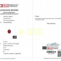 6.10 Ct. Ruby from Mozambique Scan Report